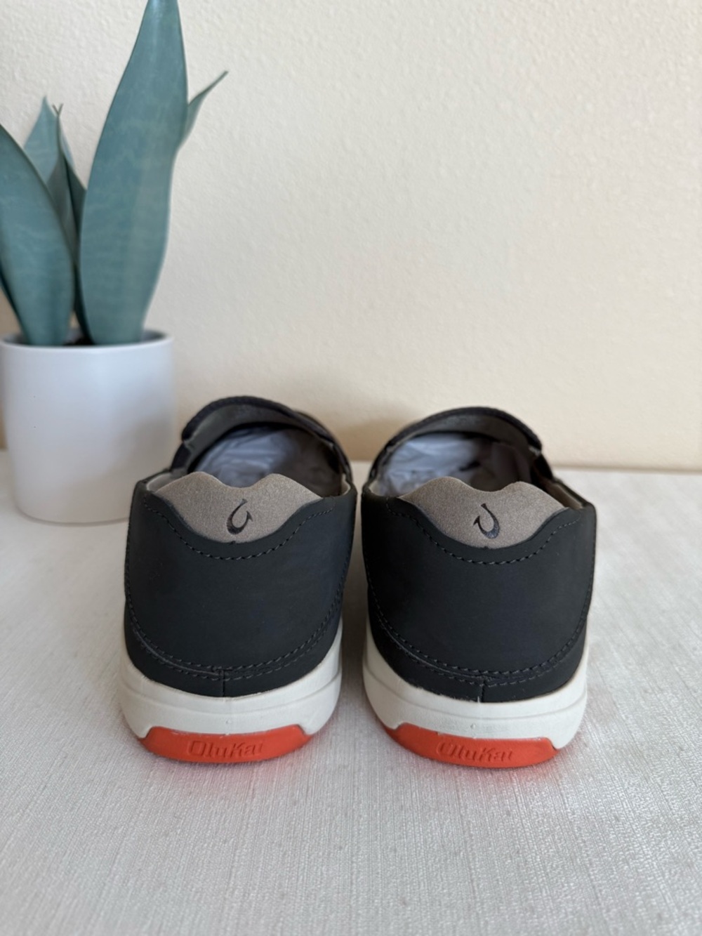 Olukai Lae’Ahi Men's Slip-On Mesh Casual Shoes - Charcoal - Picture 10 of 14
